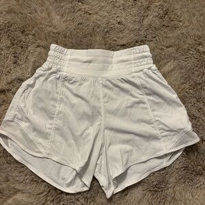Lululemon Athletica White Athletic Shorts